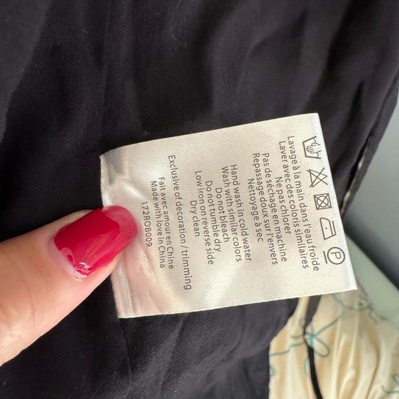 Sézane Black Wrap-around Silk Dress - Picture 12 of 12